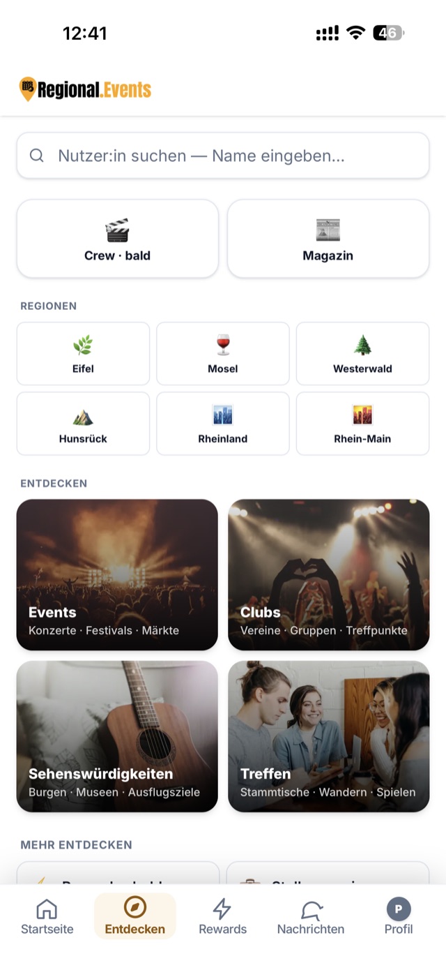 Regional.Events – Entdecken