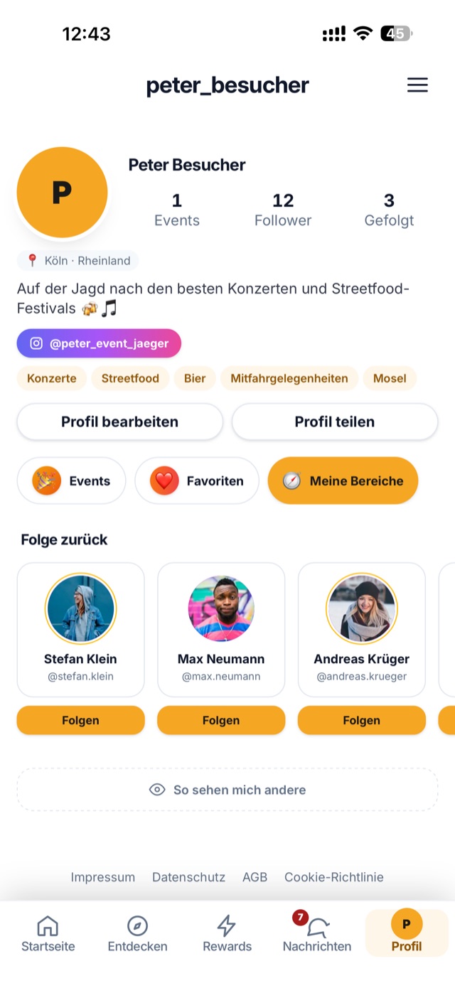 Regional.Events – Profil