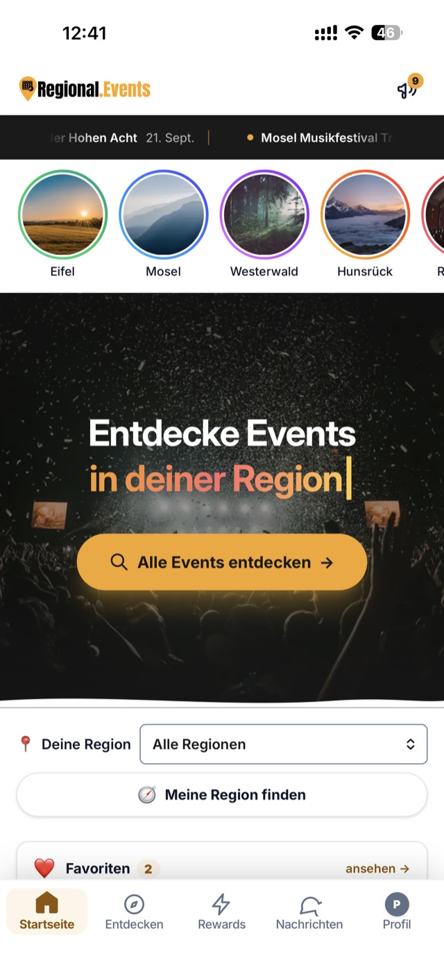 Regional.Events – Startseite